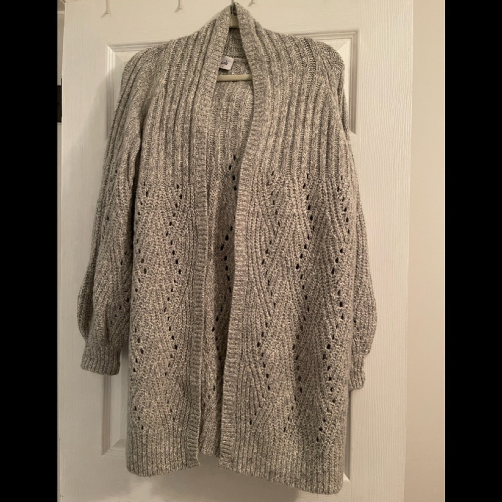 CAbi Cathedral Cardigan Large EUC